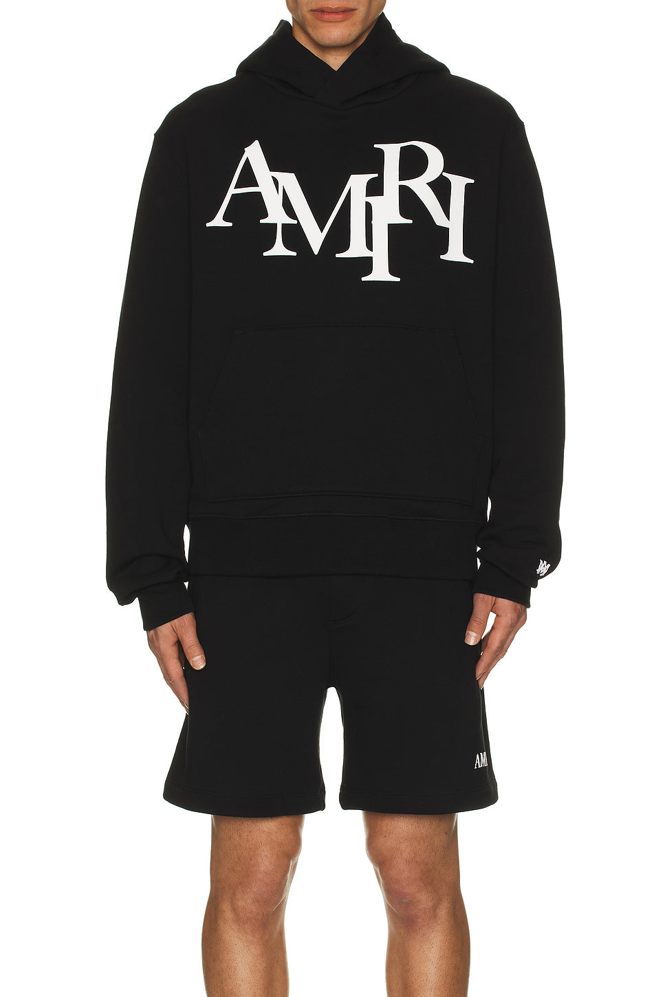 Staggered Logo Hoodie