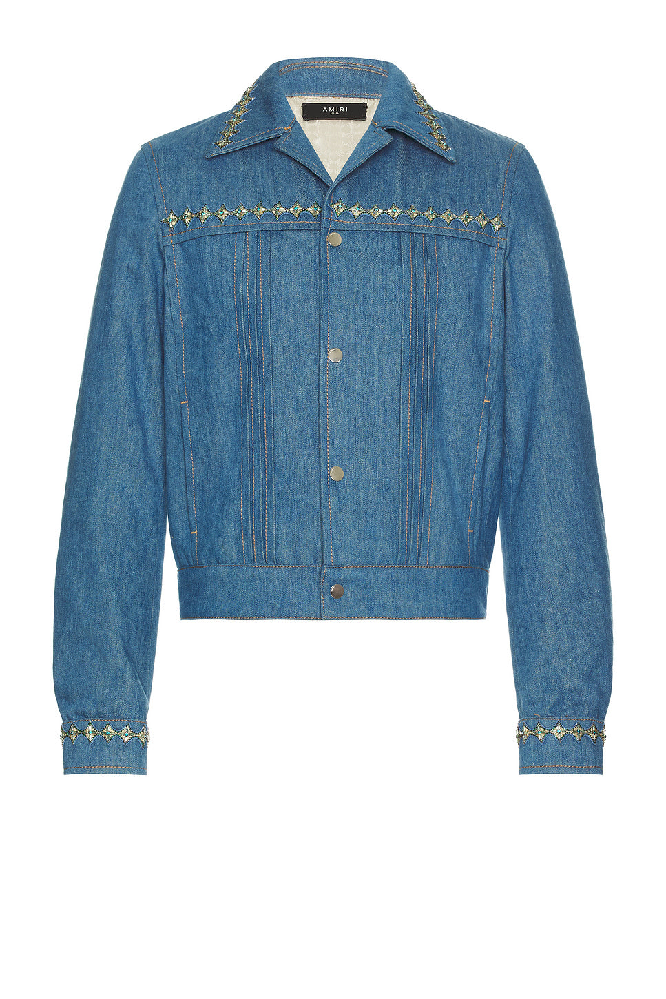 Crystal Pleated Cadet Jacket