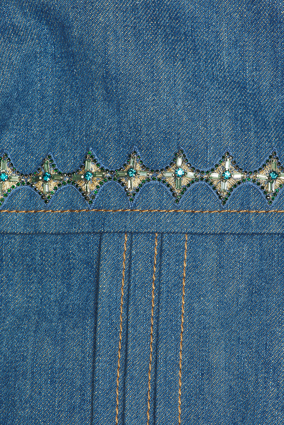 Crystal Pleated Cadet Jacket