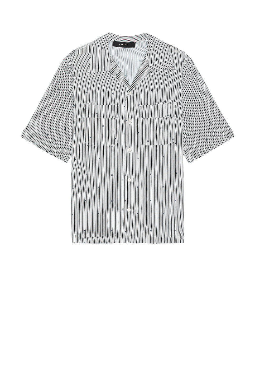 MA Pinstripe Camp Shirt