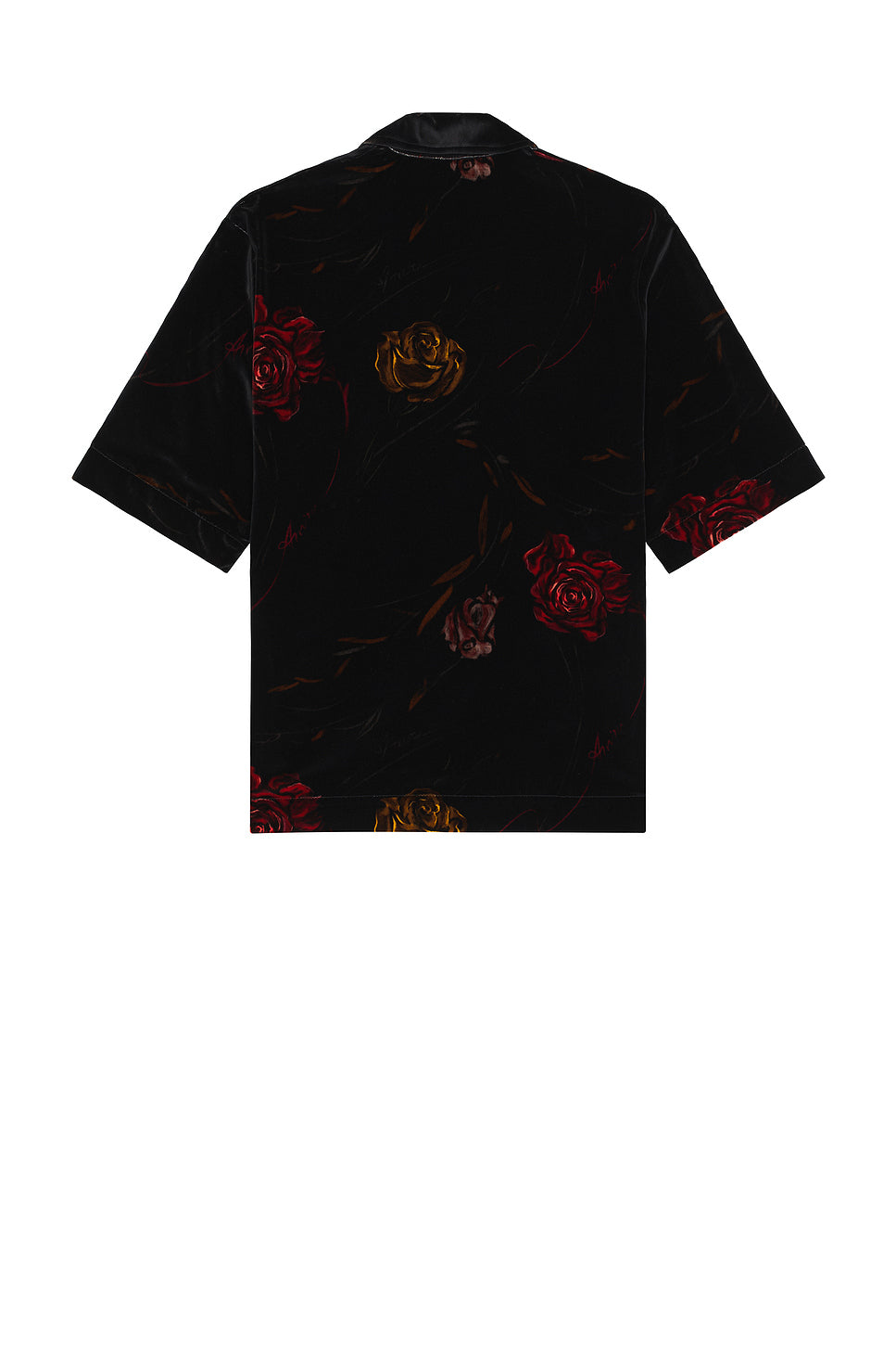 Floral Velvet Camp Shirt