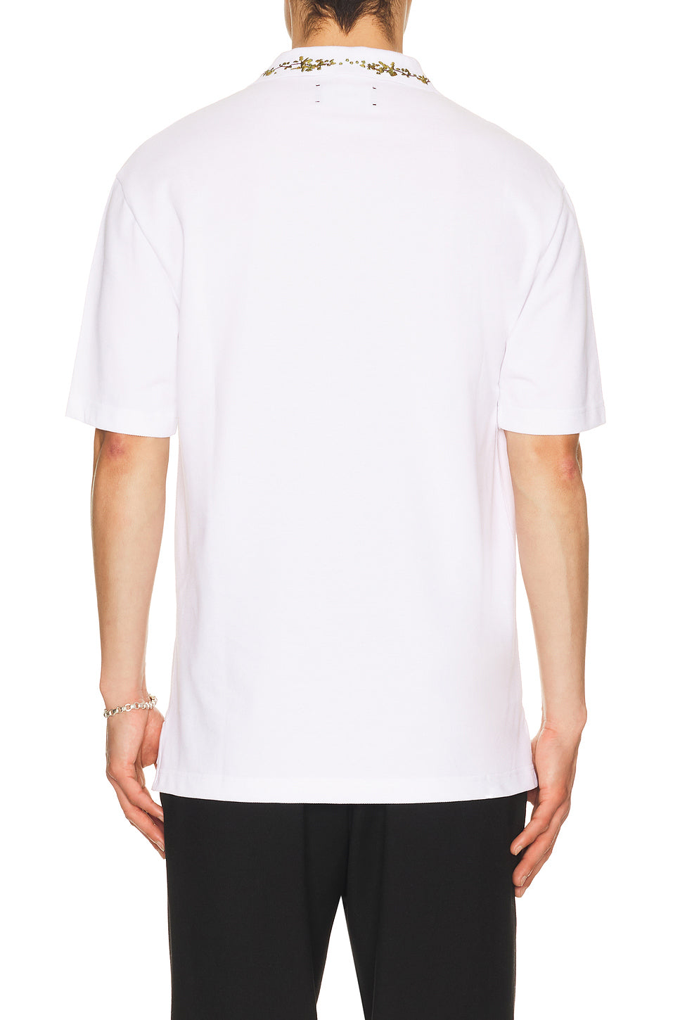 Amiri Floral Collar Polo