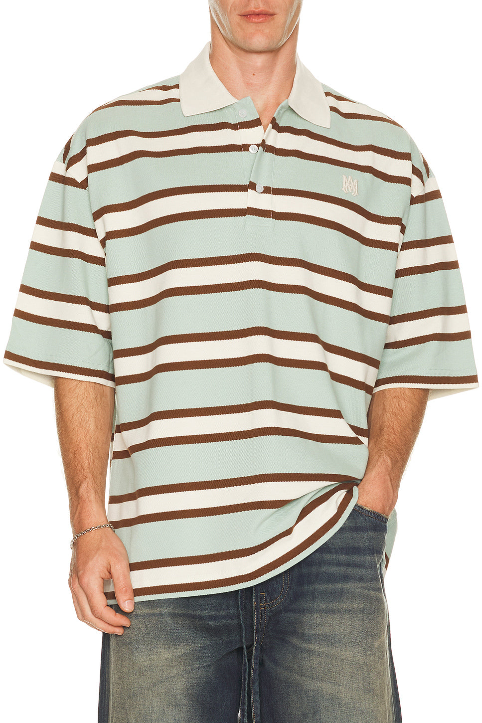 MA Stripe Skate Polo