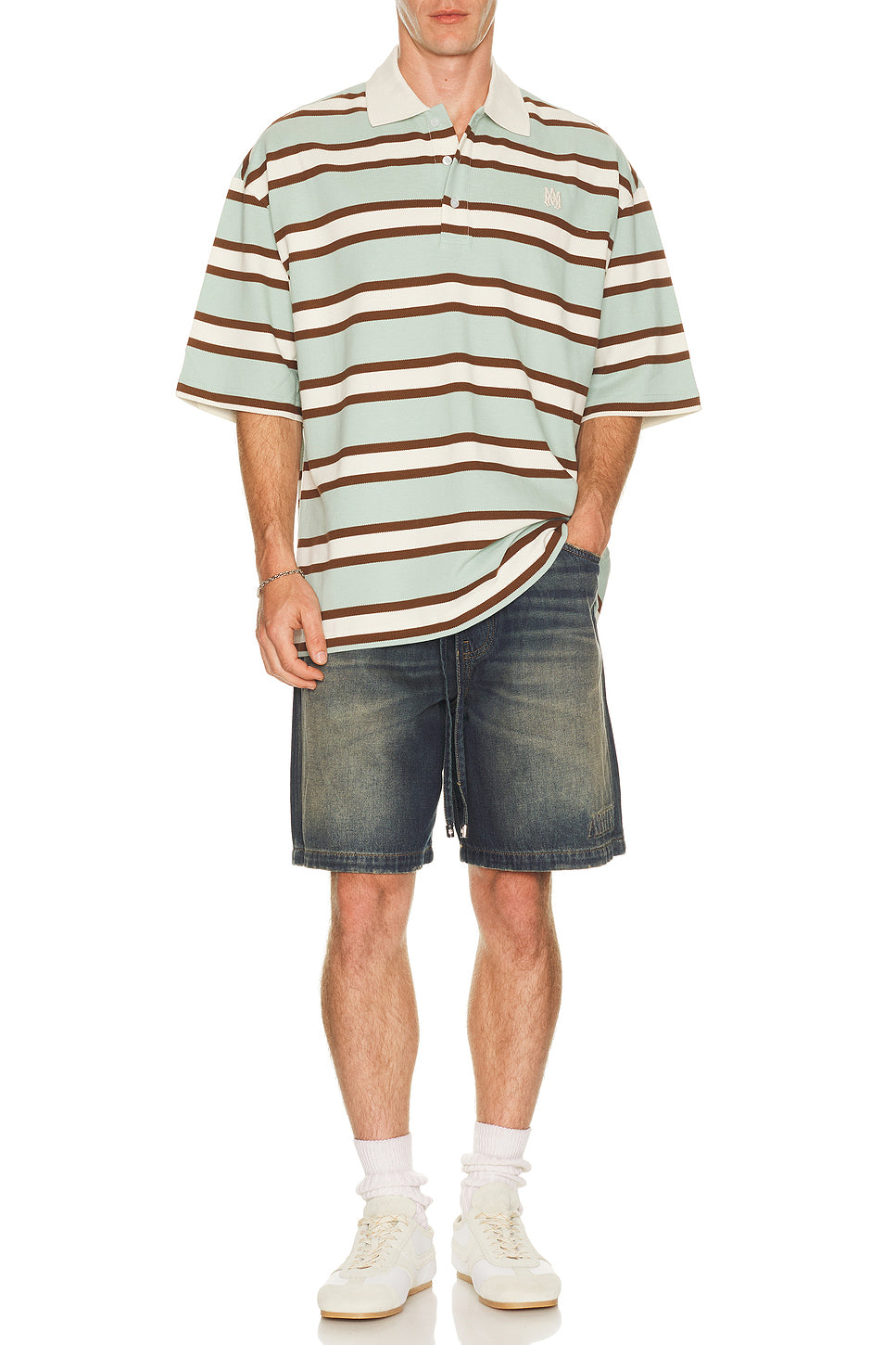 MA Stripe Skate Polo