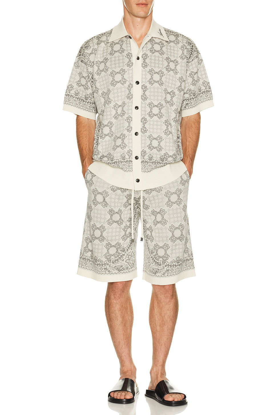 MA Quad Check Mesh Knit Shirt