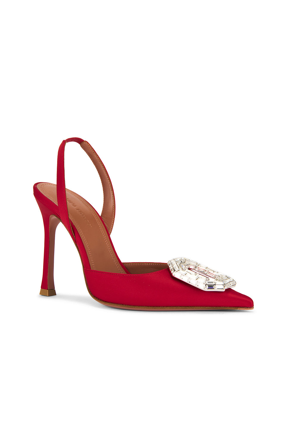Camelia 105 Satin Sling Pump In Red