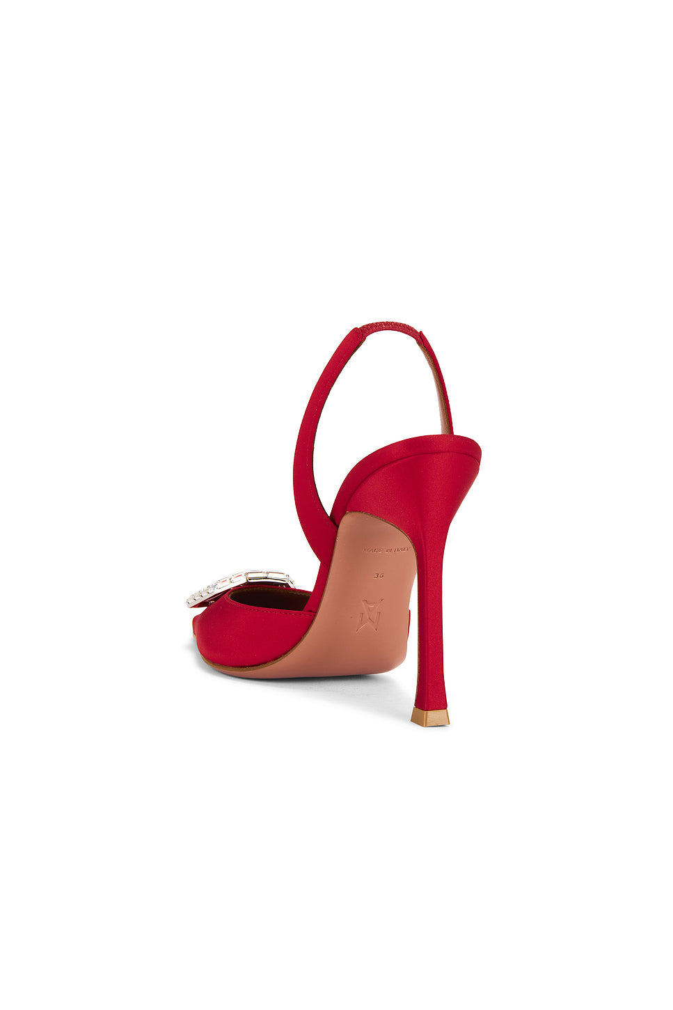 Camelia 105 Satin Sling Pump In Red