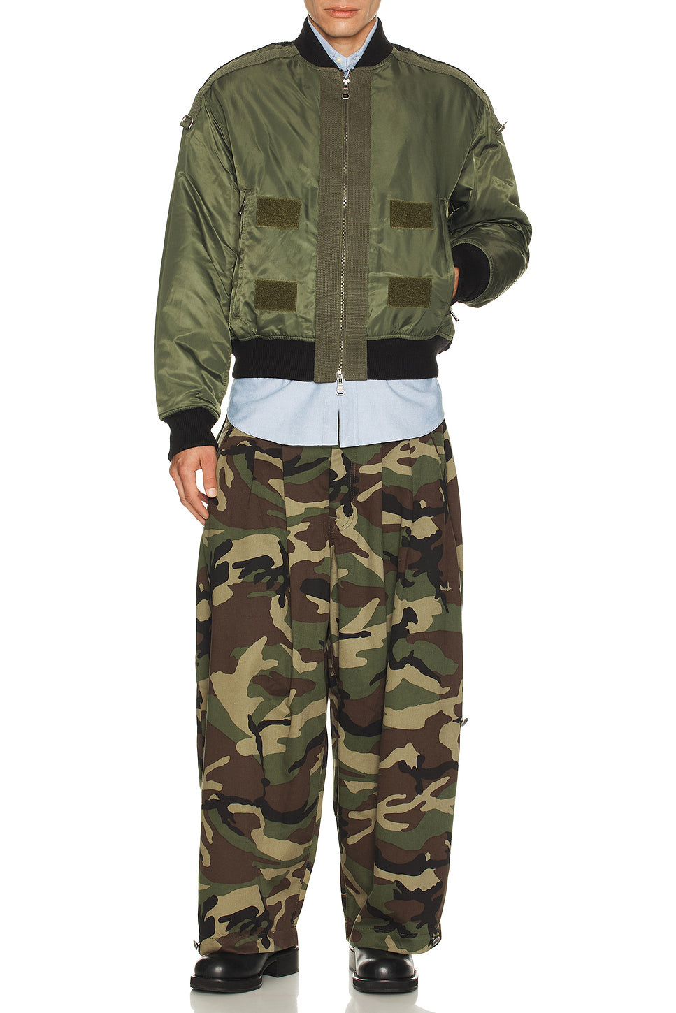 Flight Layered Washed Bomber Jacket