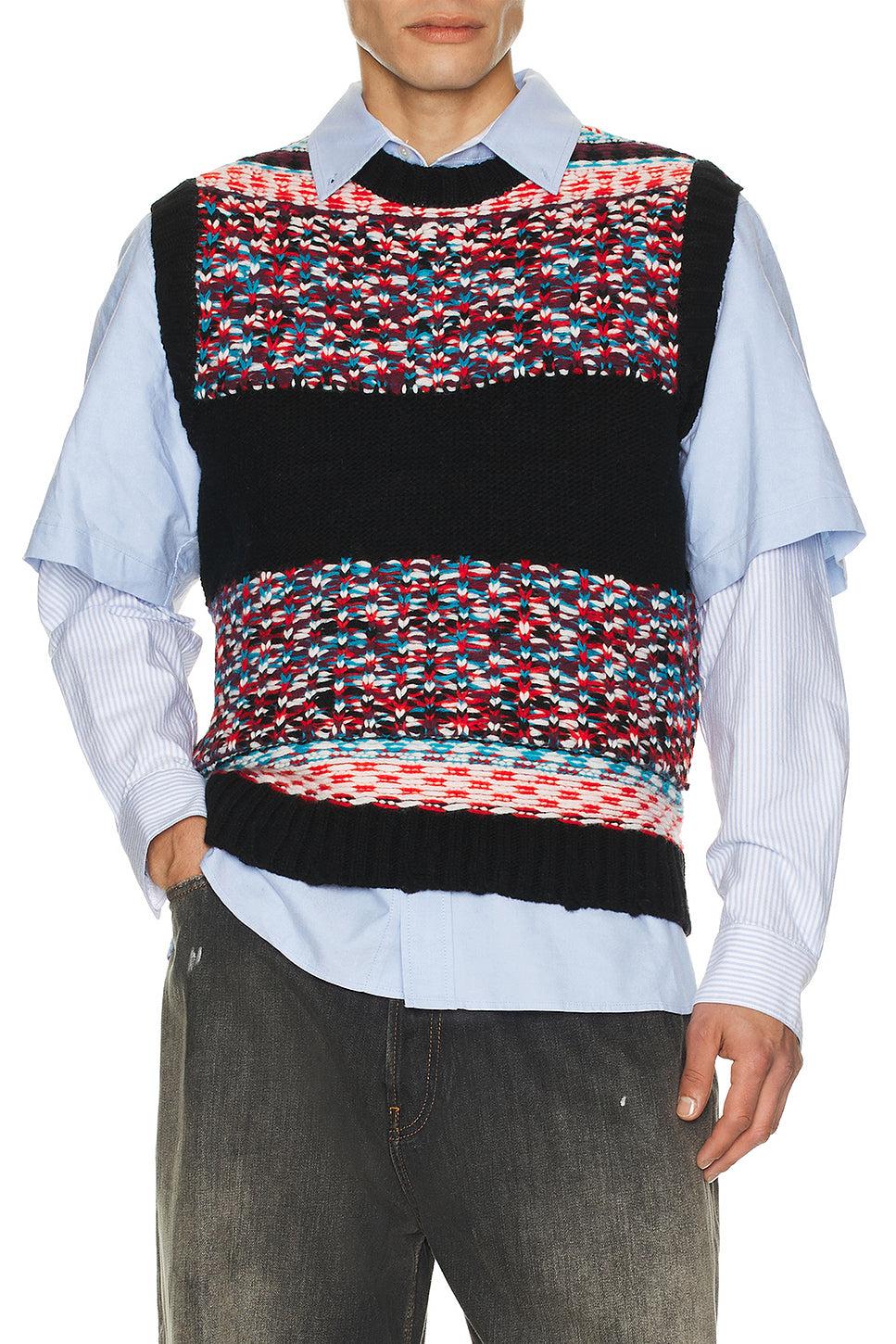 Nordic Crew Neck Vest