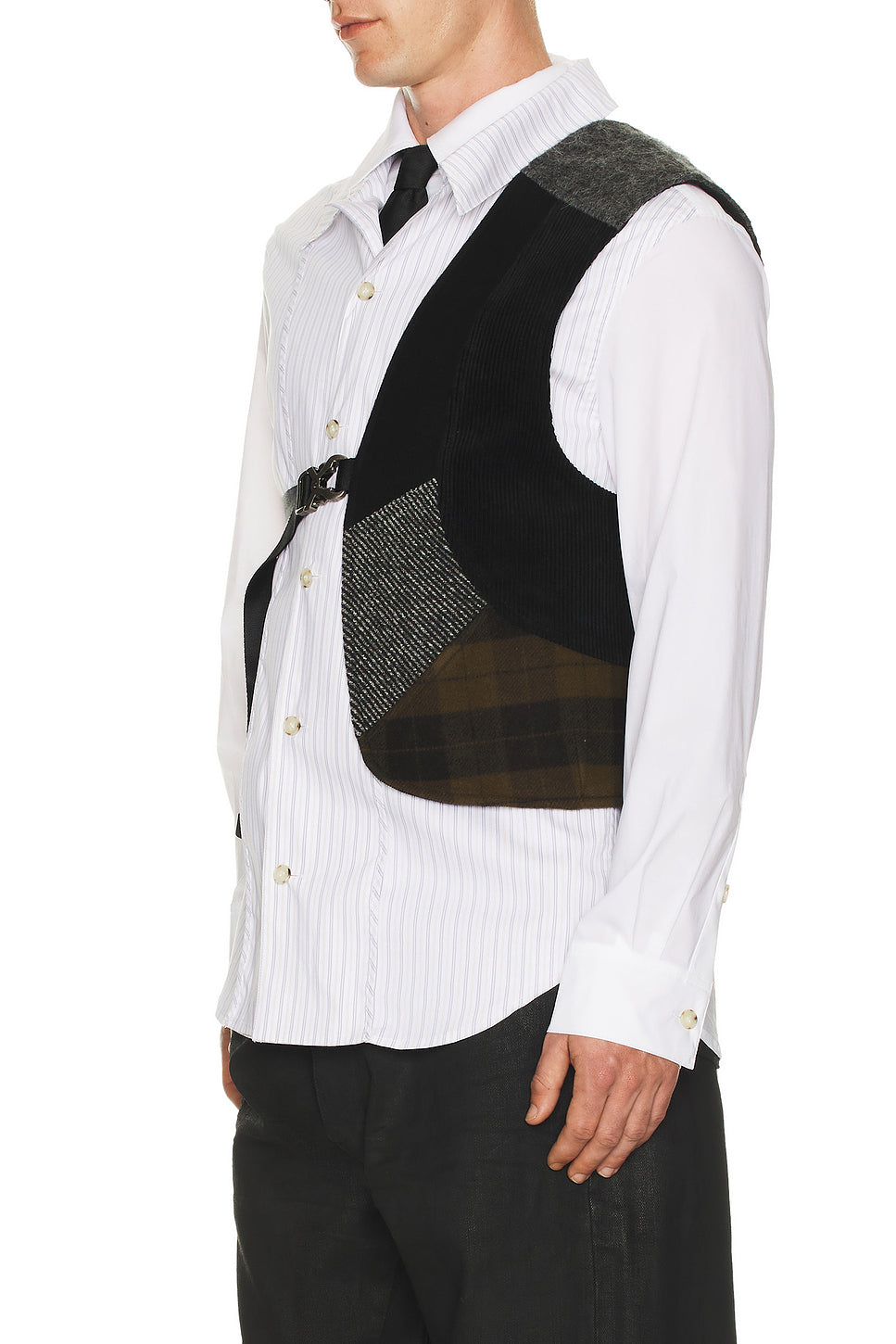 Patchwork One Arm Vest