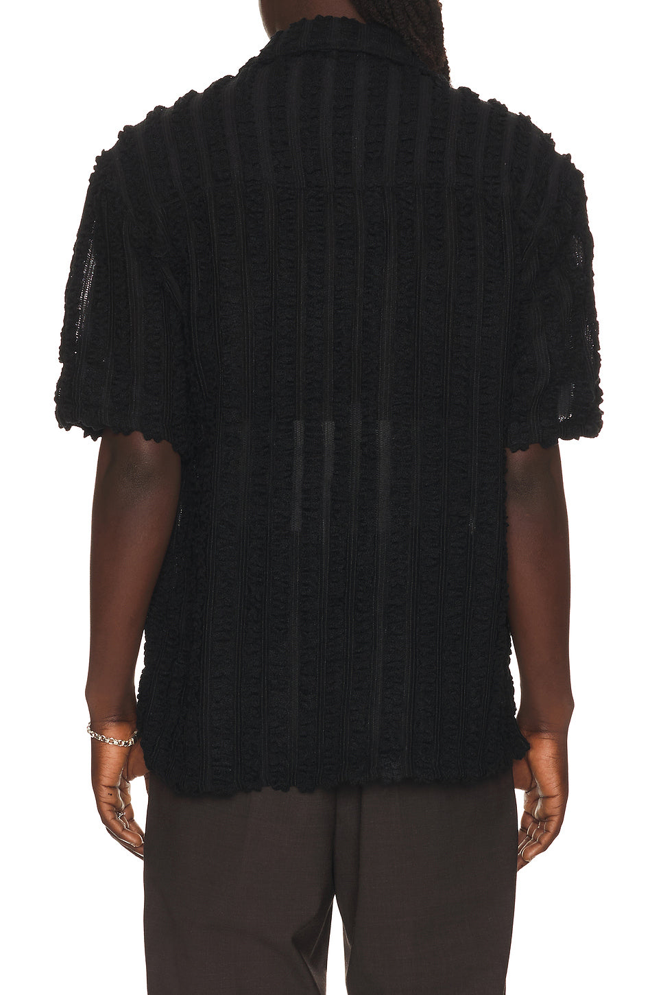 Kenley Knitted Open Collar Shirt