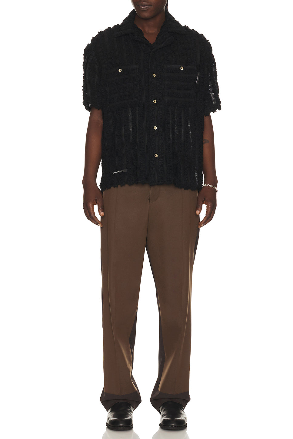 Kenley Knitted Open Collar Shirt