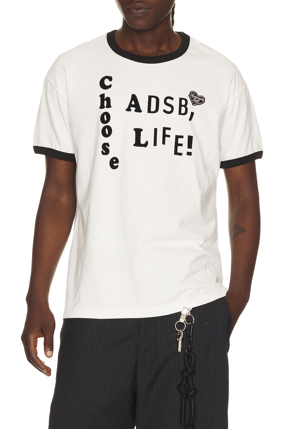 Essential Adsb Flocking Ringer T-shirt