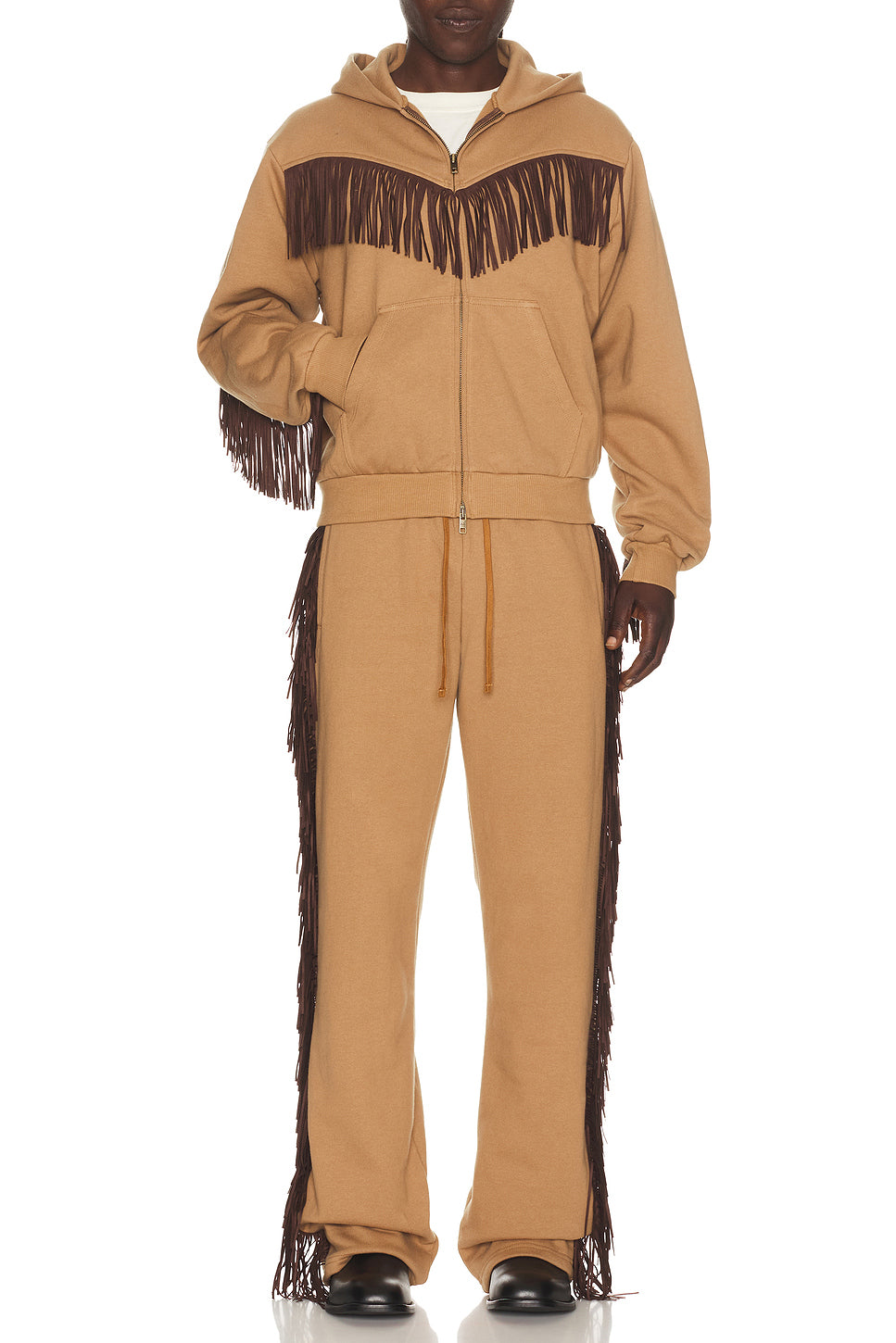 Fringed Full Zip Hoodie