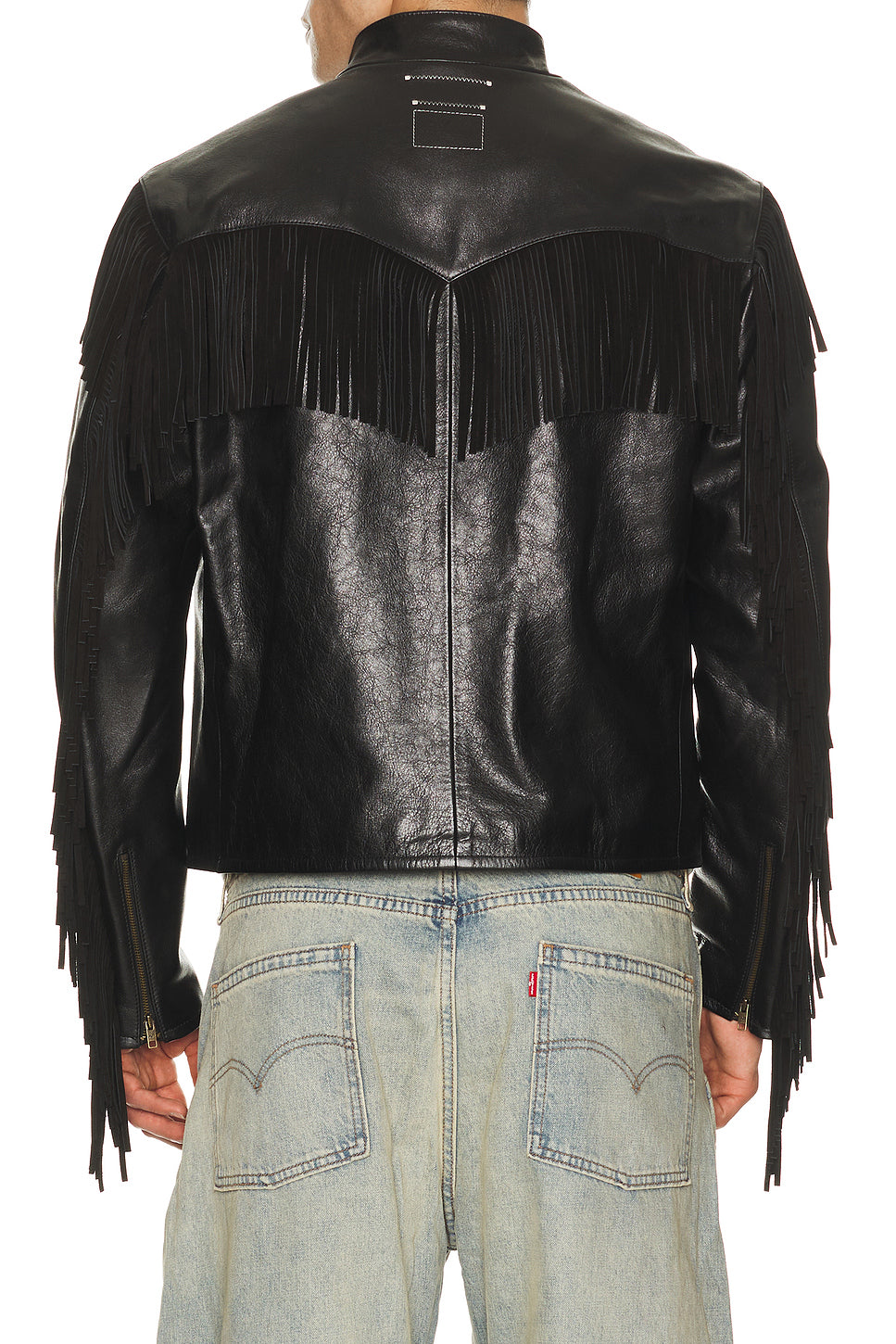 Leather Fringed Western Cafe Racer