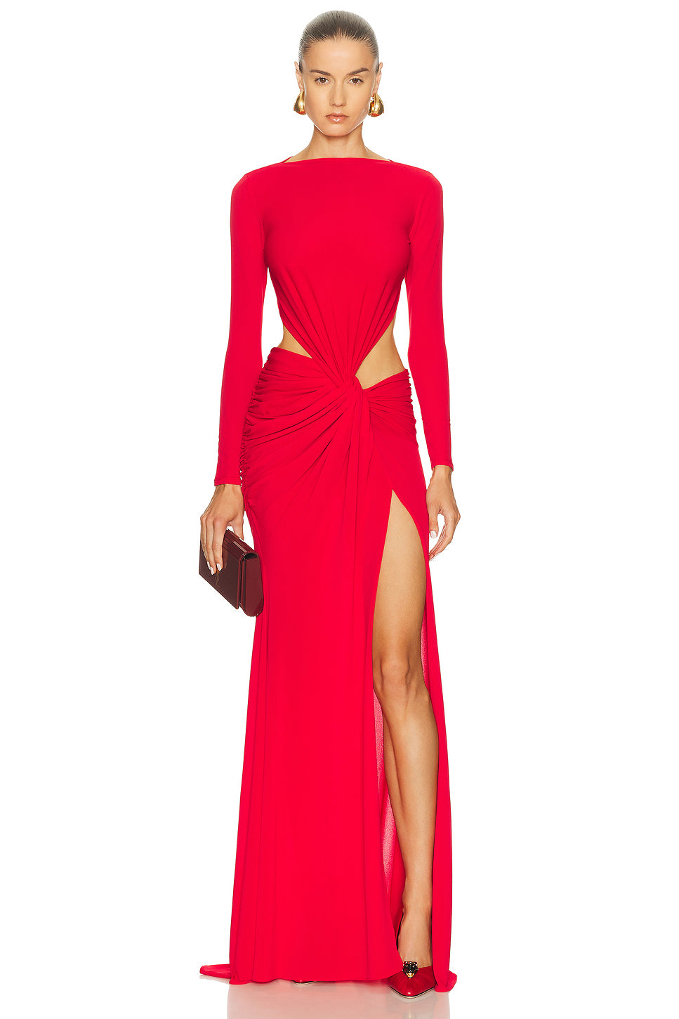 Long Sleeve Twist Gown