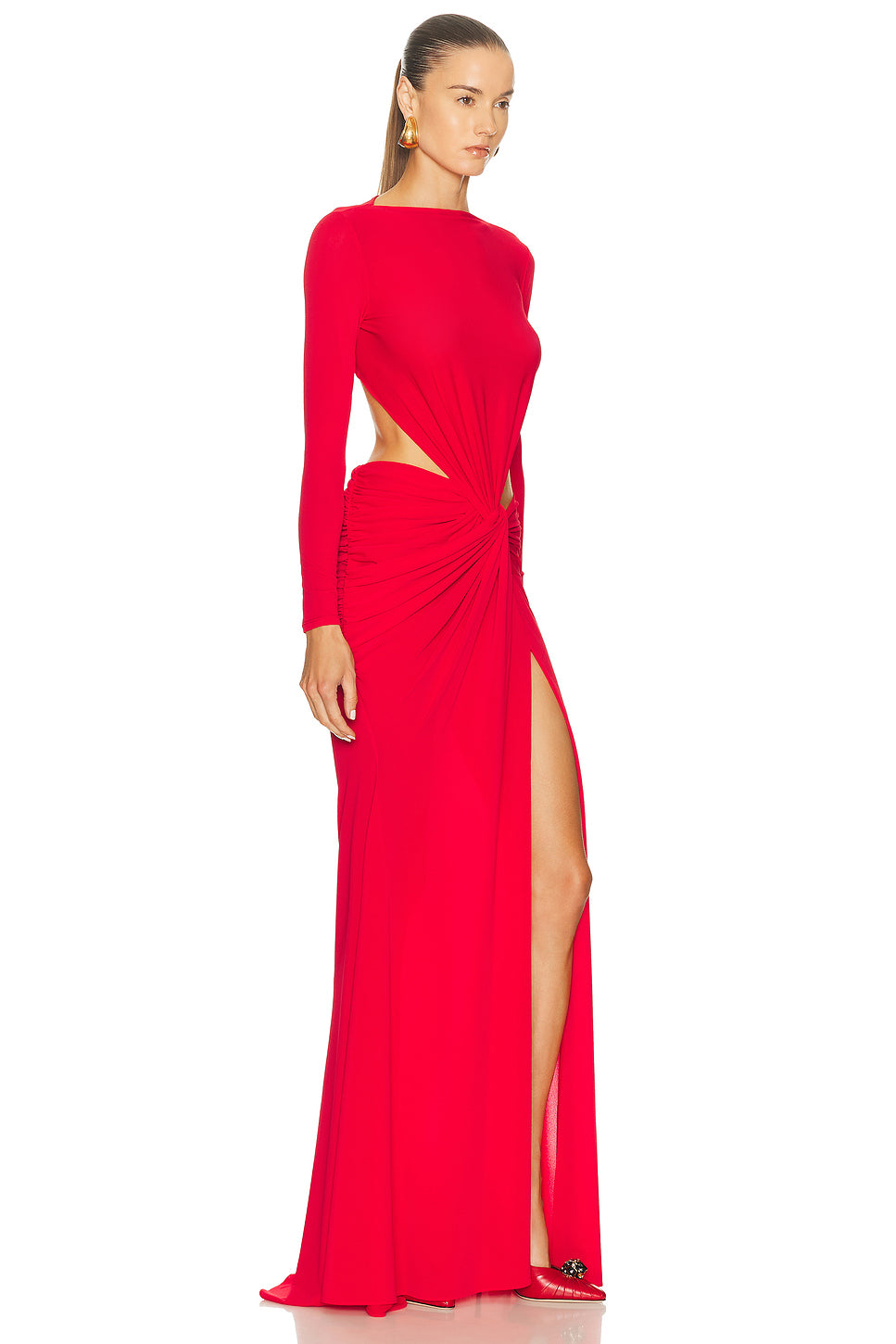 Long Sleeve Twist Gown