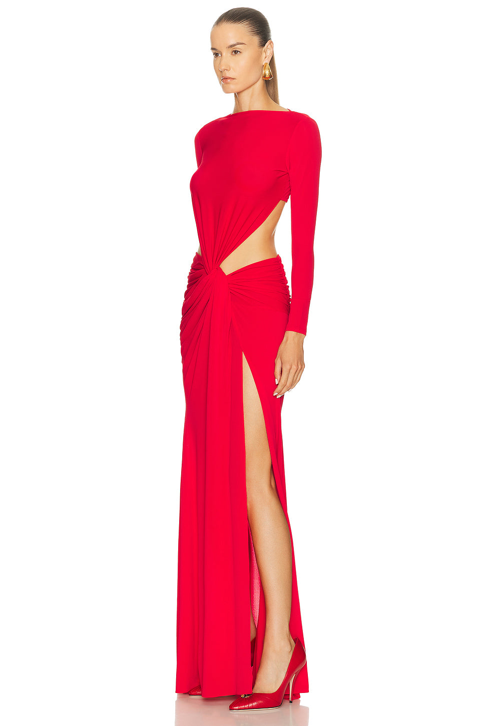 Long Sleeve Twist Gown