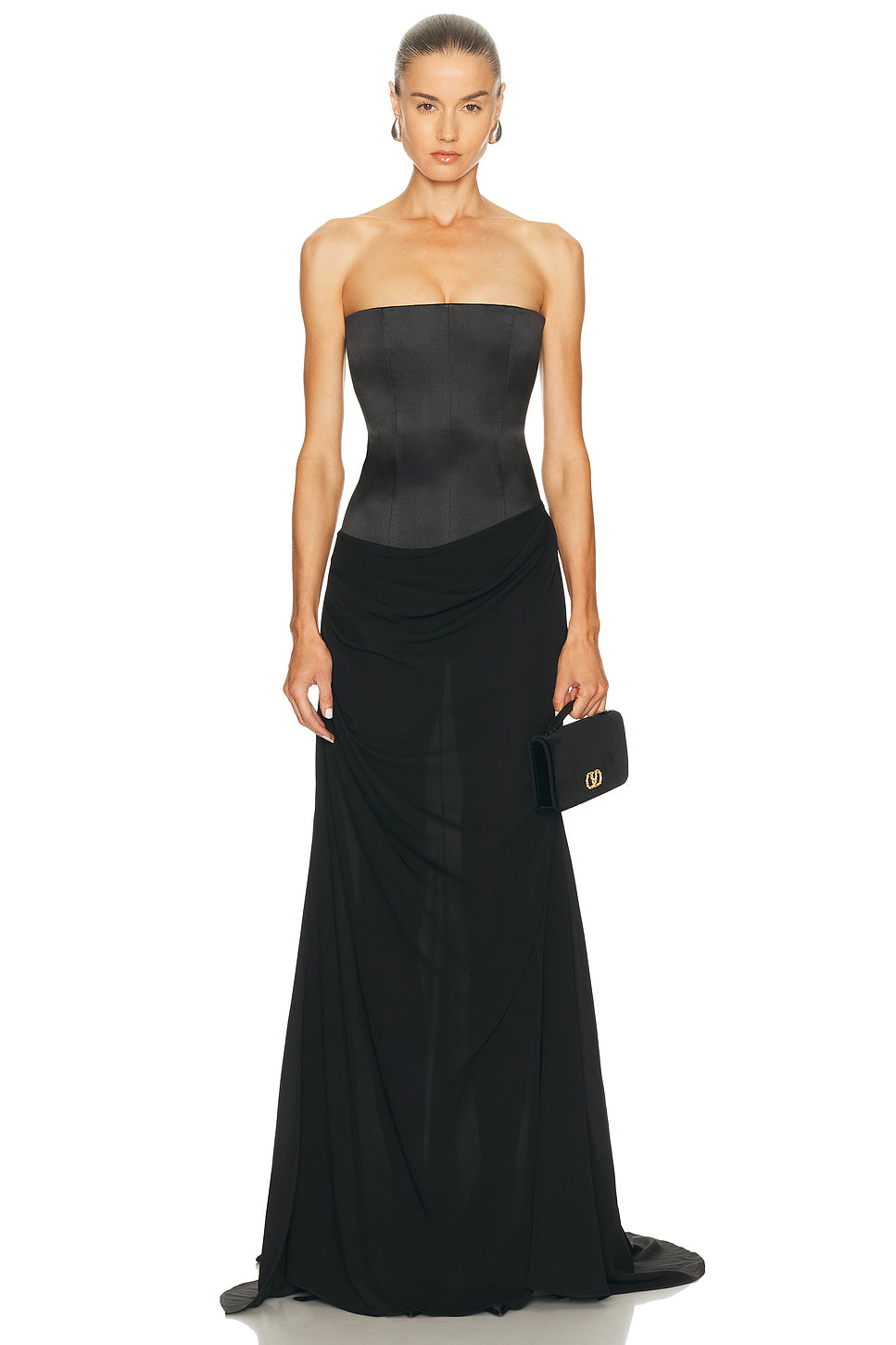 Strapless Longline Corset Gown
