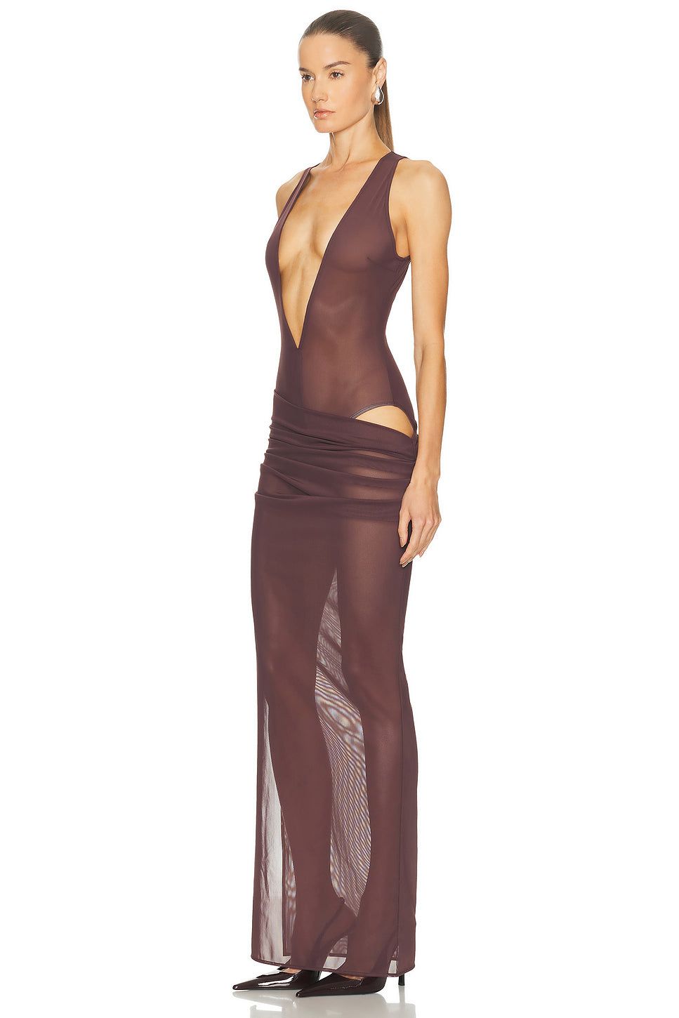 for FWRD Tucked Halter Column Gown