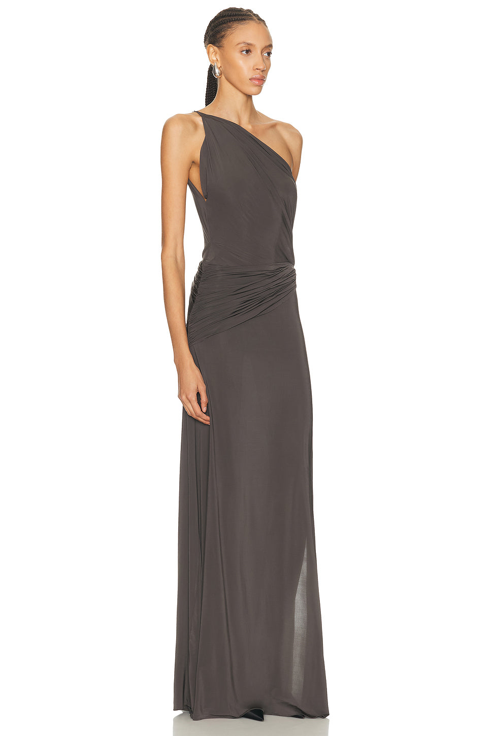 One Shoulder Twist Gown