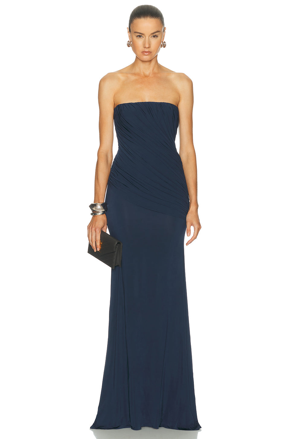 Strapless Drape Gown