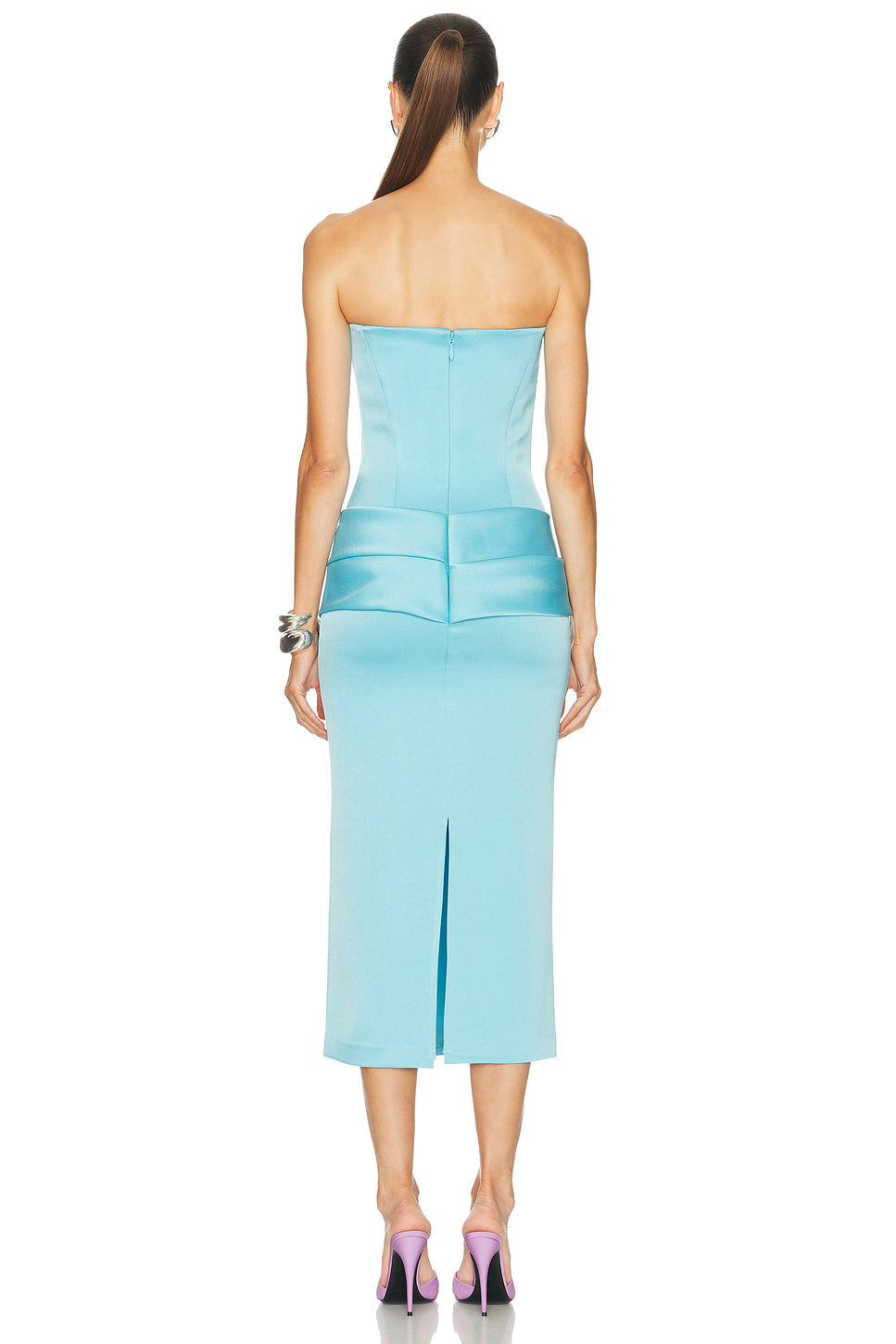 Strapless Cupped Longline Corset Dress