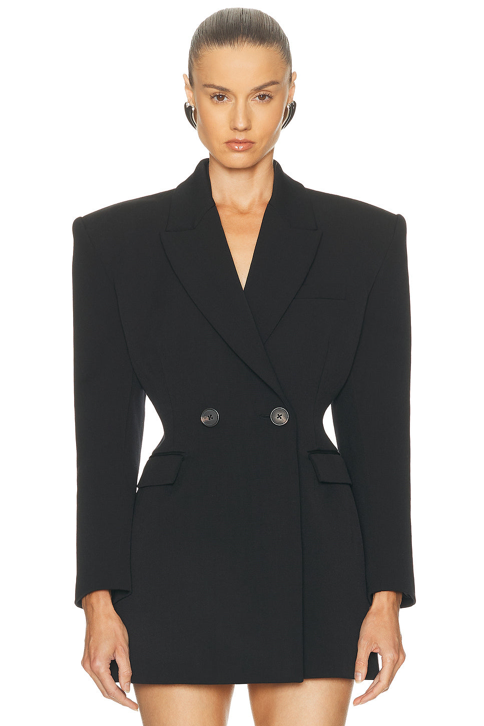 Double Breasted Contour Blazer