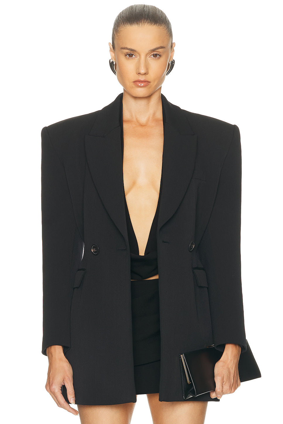 Double Breasted Contour Blazer