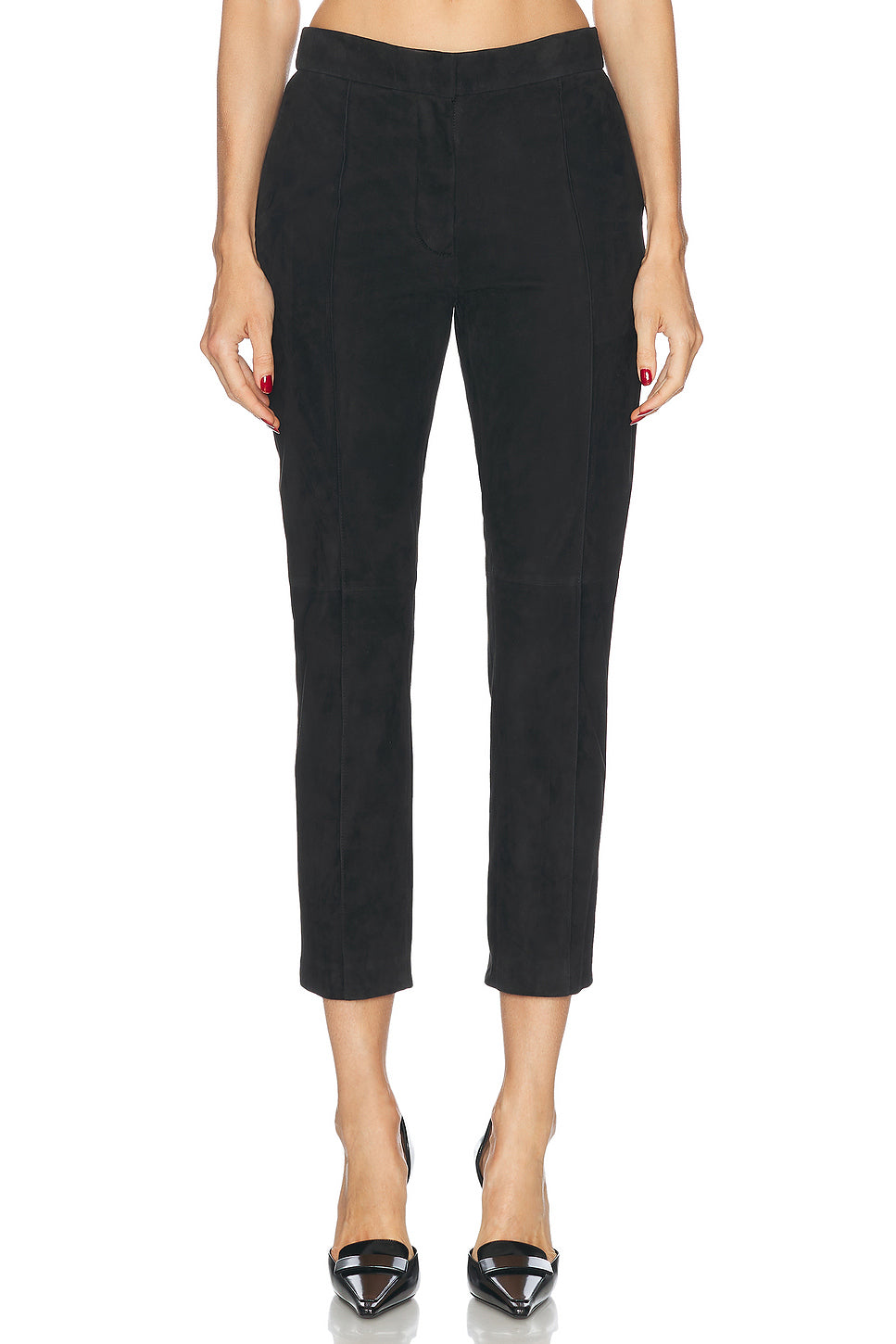 Cropped Suede Pant