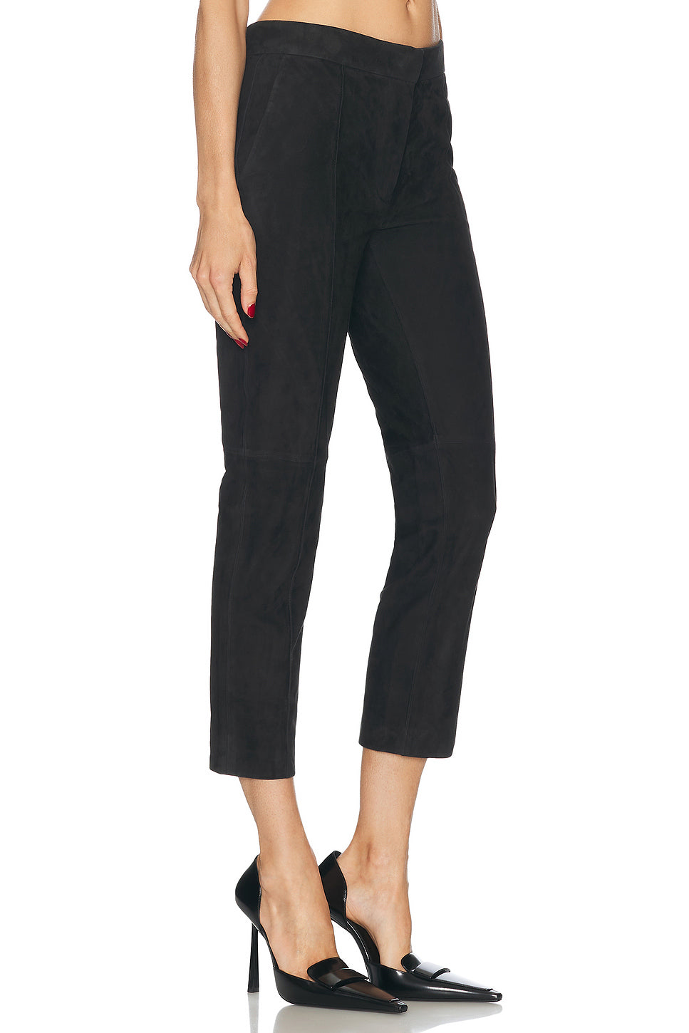 Cropped Suede Pant