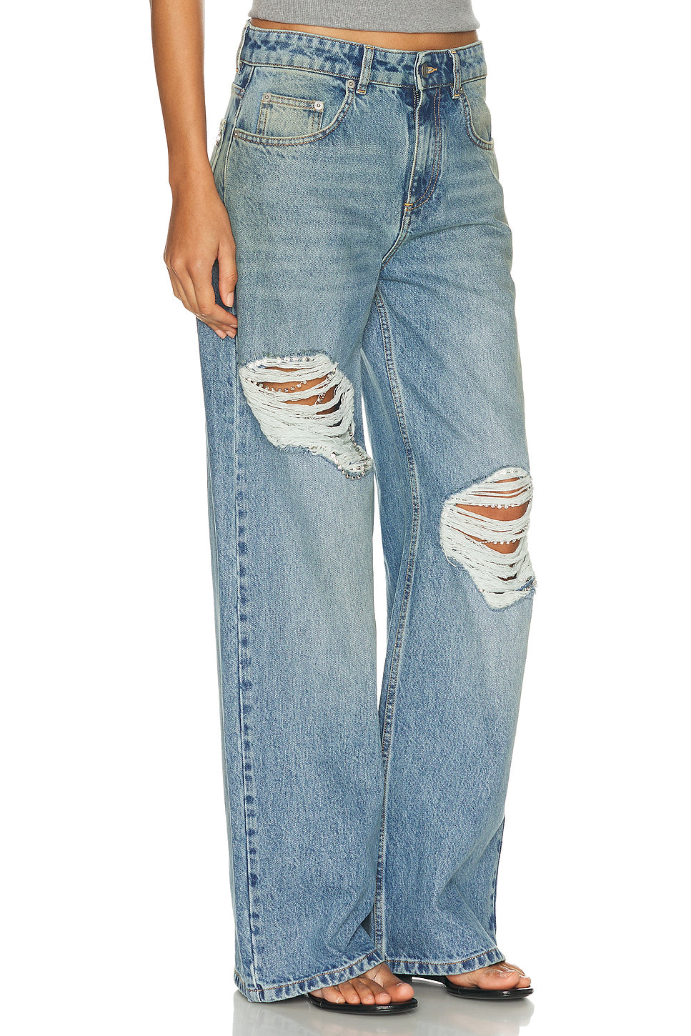 Crystal Fray Wide Leg