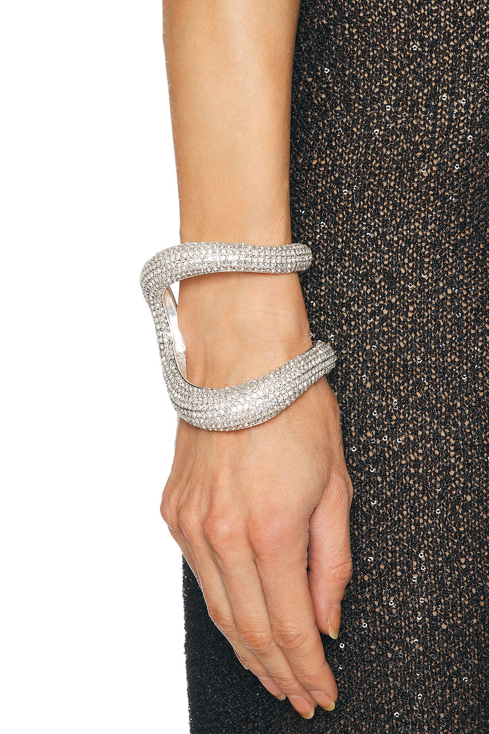 Crystal Link Cuff Bracelet