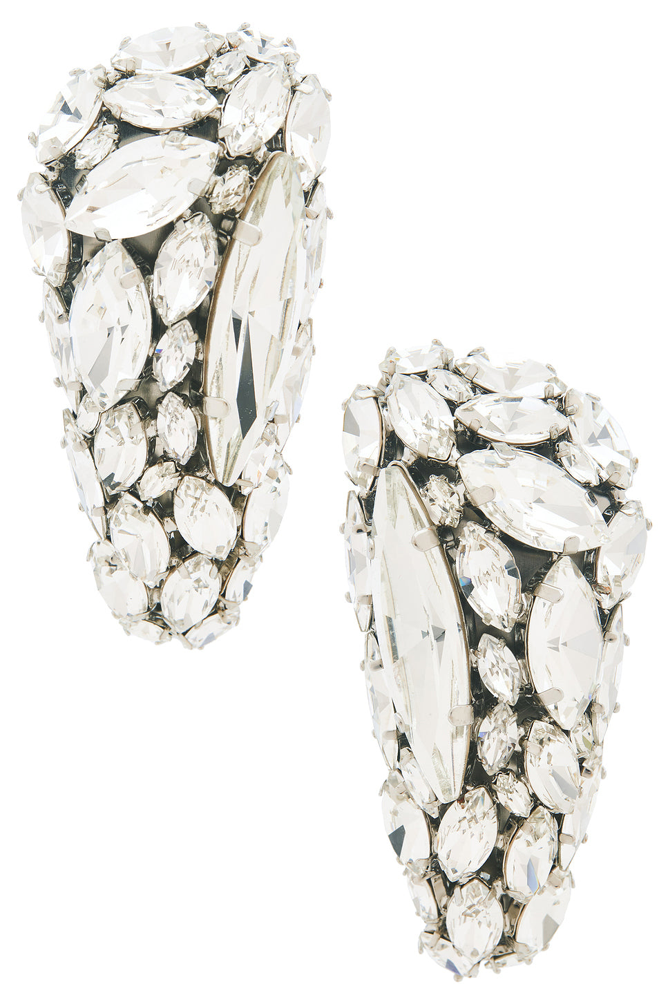 Crystal Cluster Triangle Earrings