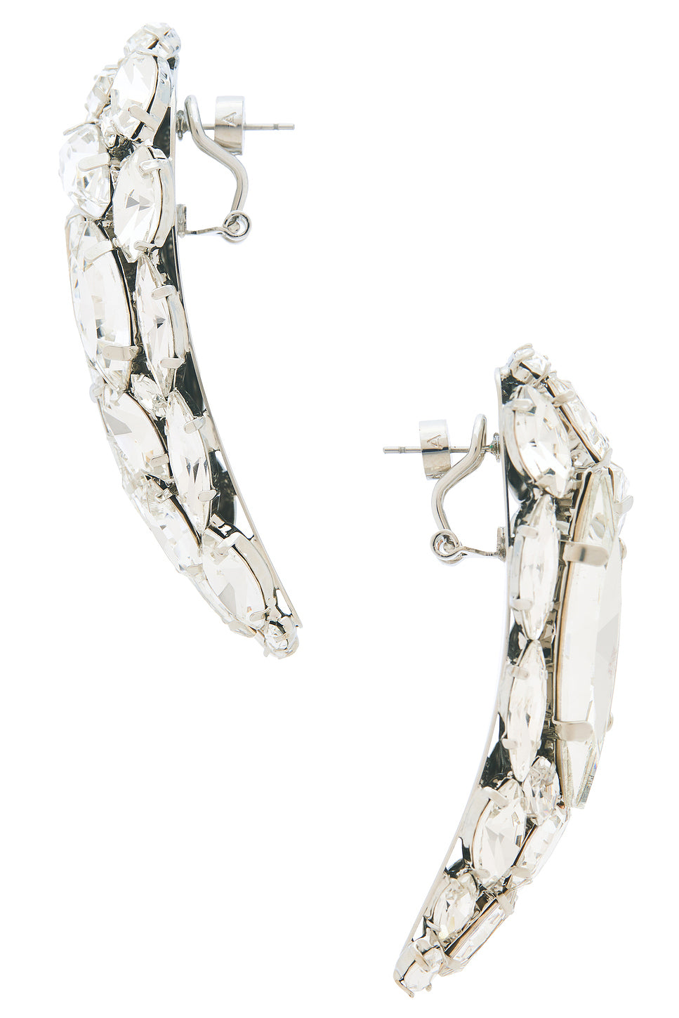 Crystal Cluster Triangle Earrings
