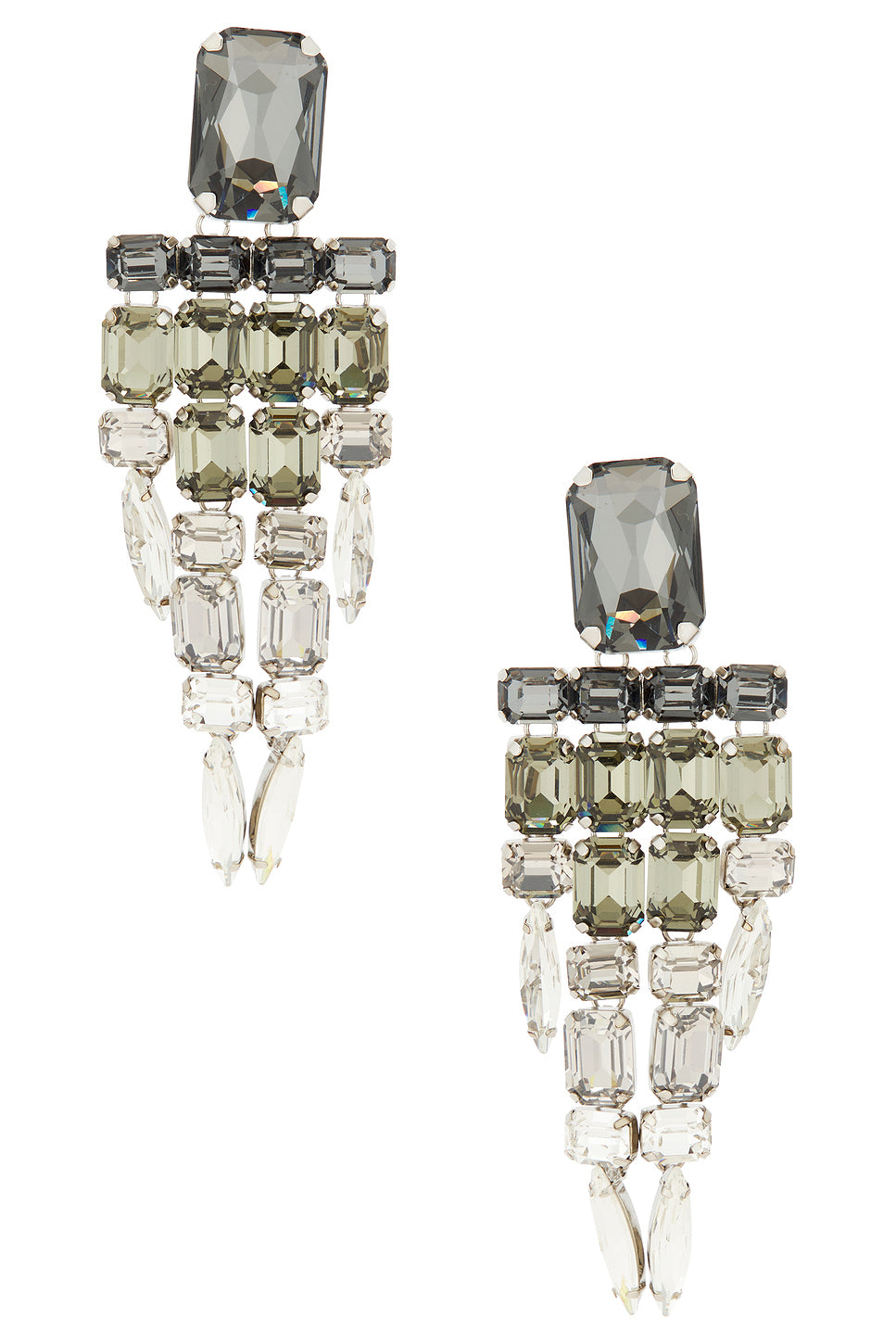 Ombre Crystal Chandelier Earrings