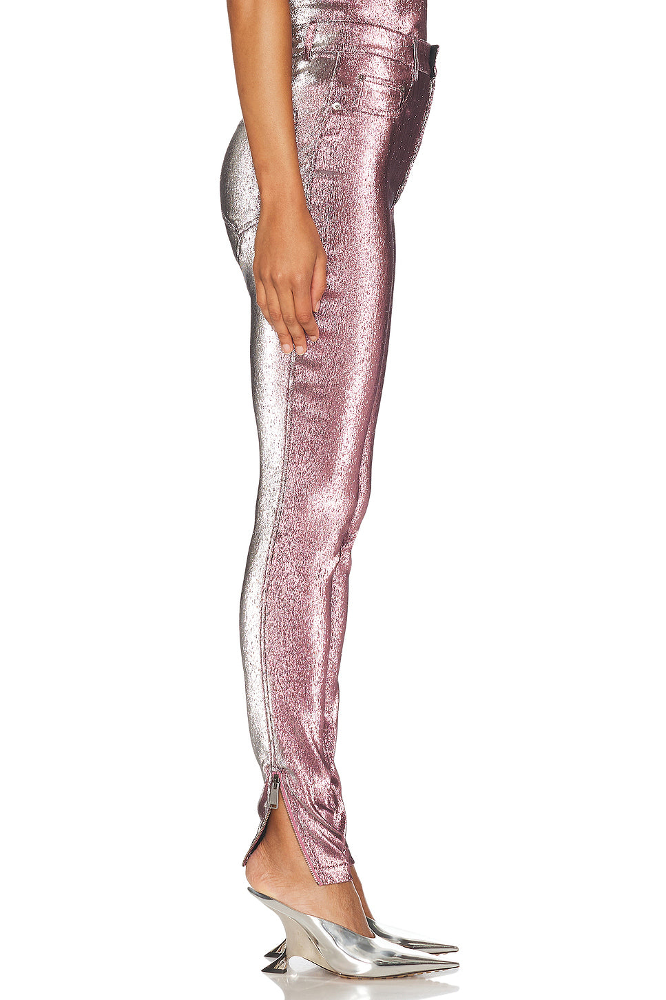 Stretch Lame Rosette Legging