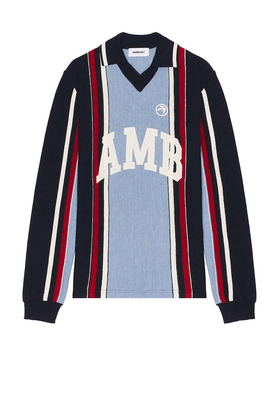 Long Sleeve Embroidered Polo