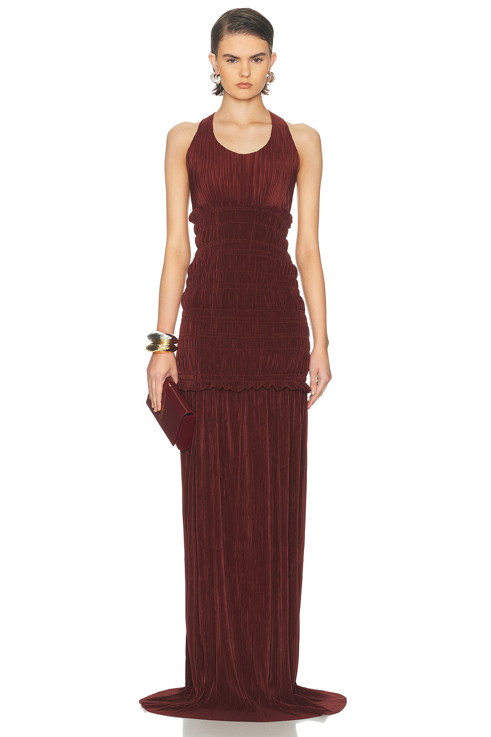 Pleated Long Dress