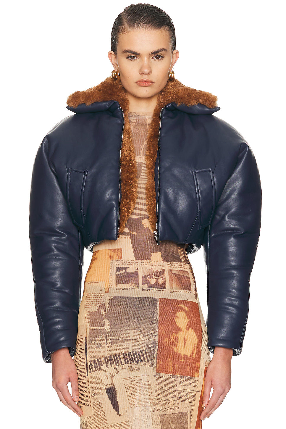 Cropped Aviator Jacket