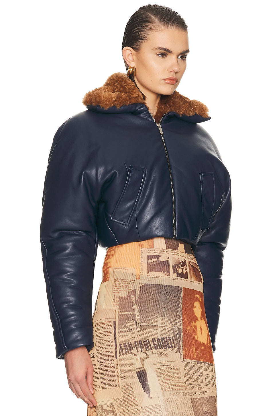 Cropped Aviator Jacket