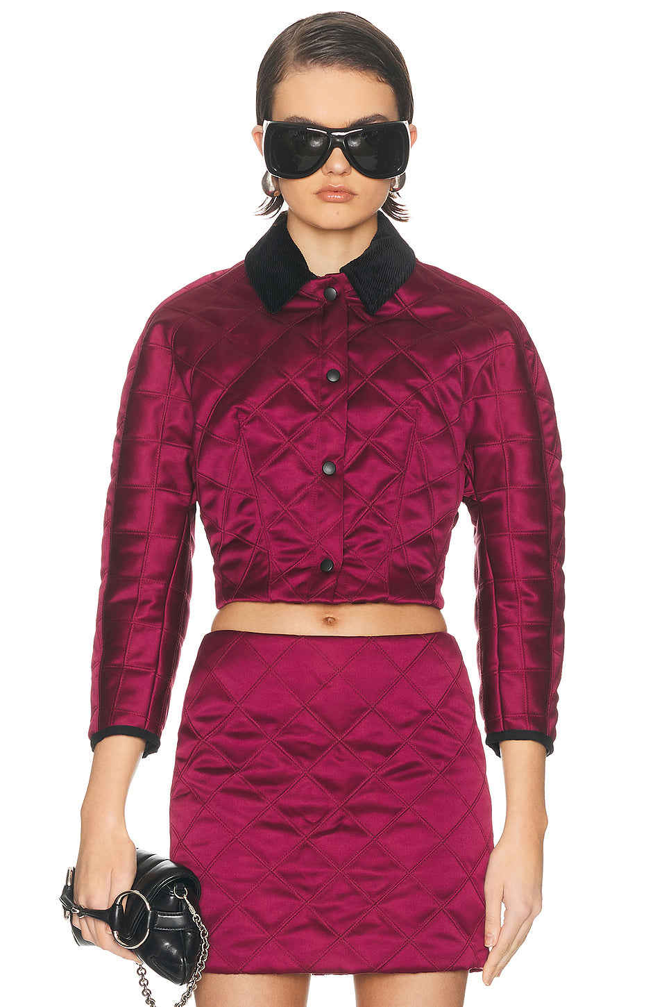 Cropped Quilted Jacket