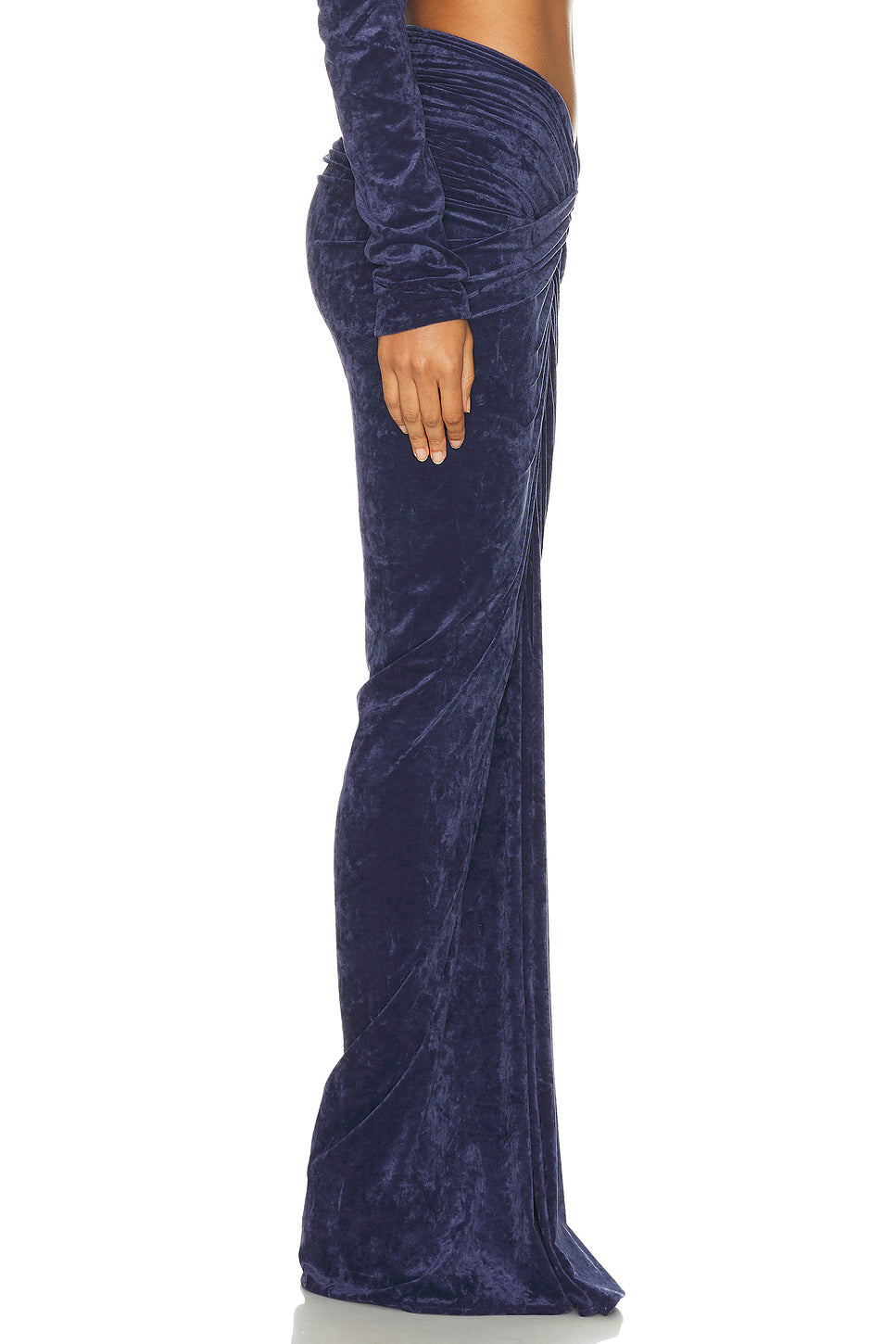 Ruched Long Skirt