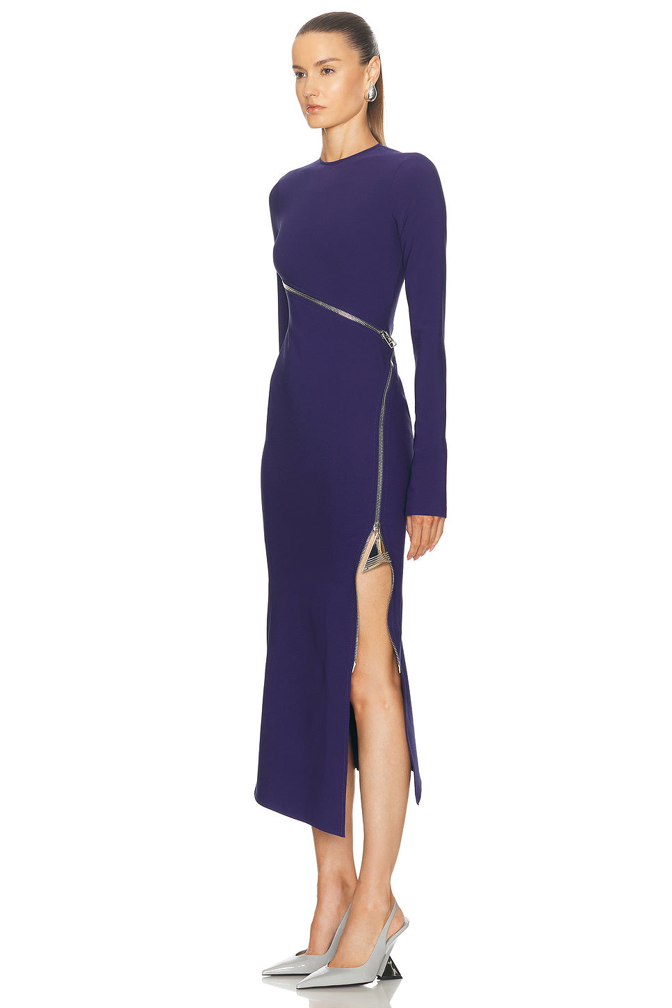 Maxi Dress With Exposed Zipper