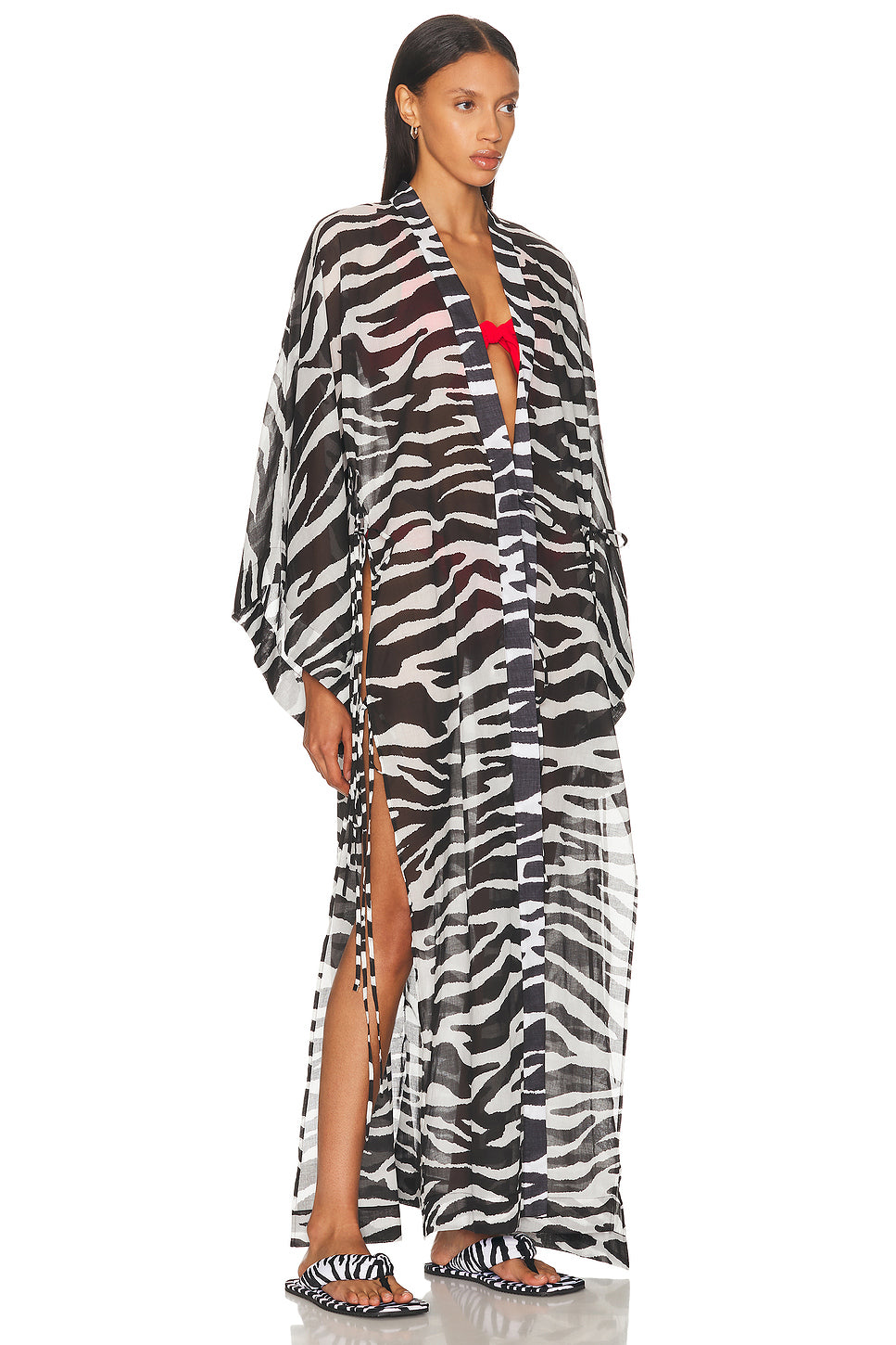 Zebra Printed Caftan