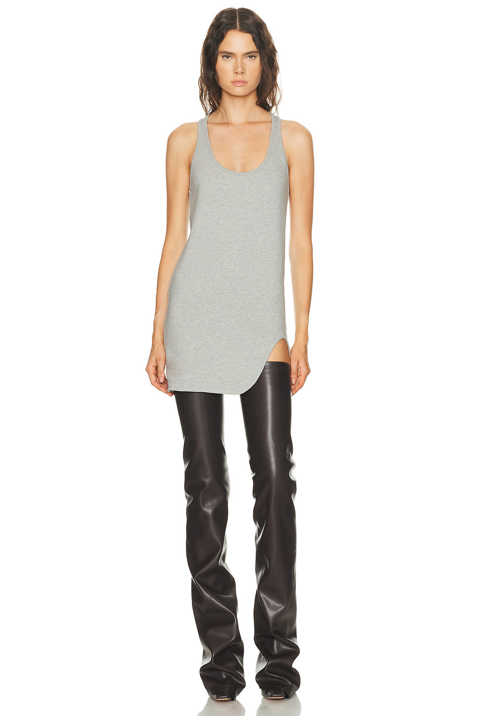 Tank High Slit Mini Dress
