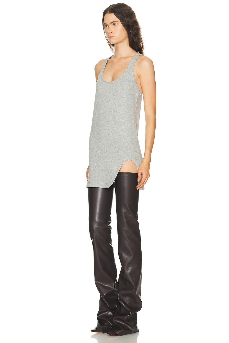 Tank High Slit Mini Dress