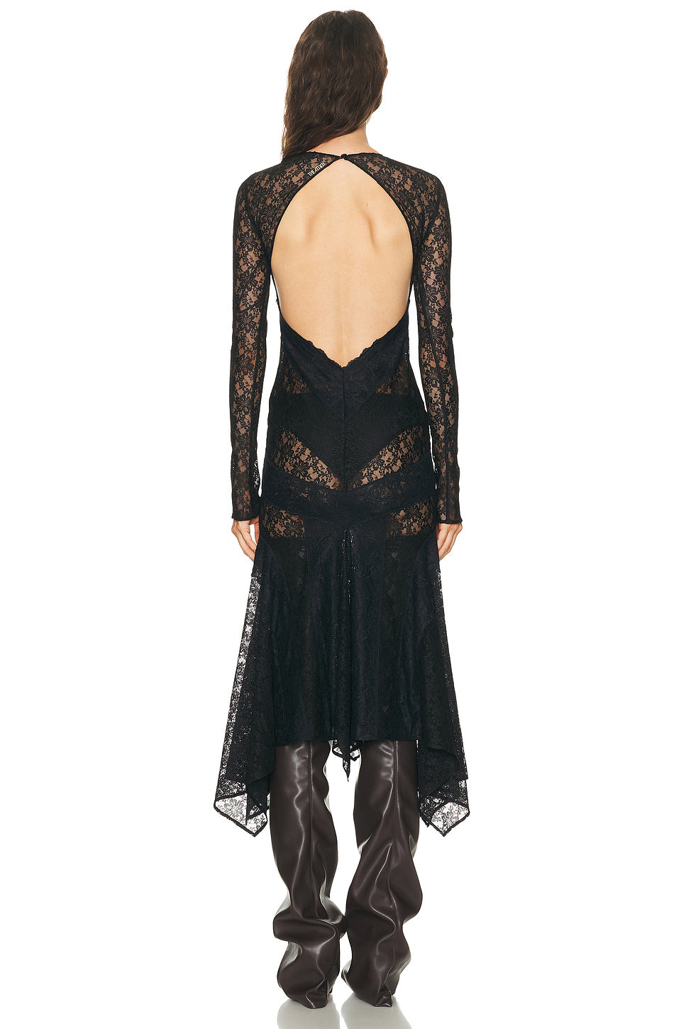 Long Sleeve Lace Midi Dress