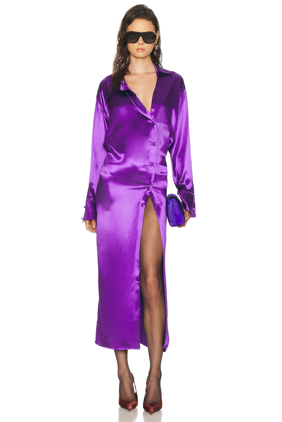 Midi Satin Dress