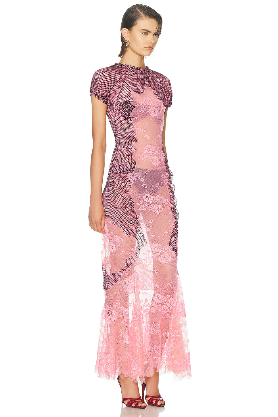 Sheer Midi Dress
